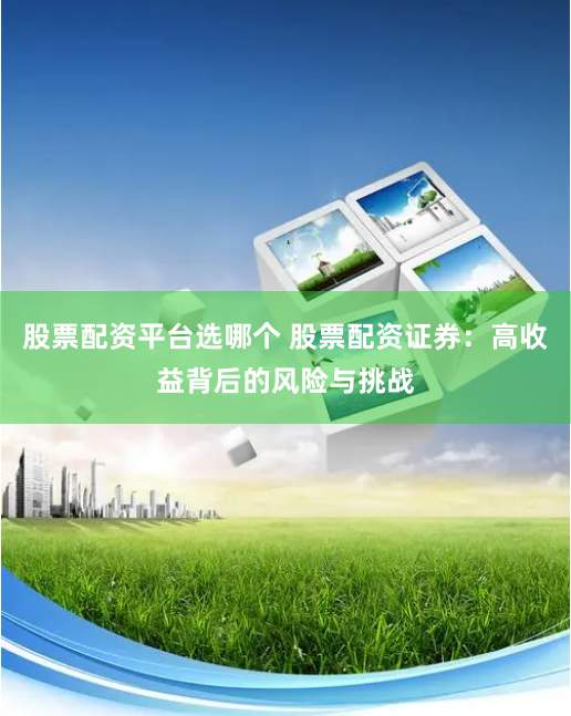 股票配资平台选哪个 股票配资证券：高收益背后的风险与挑战